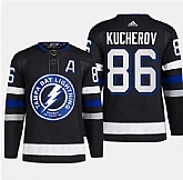 Men's Tampa Bay Lightning #86 Nikita Kucherov Black 2024 Stadium Series Stitched Jersey Dzhi,baseball caps,new era cap wholesale,wholesale hats